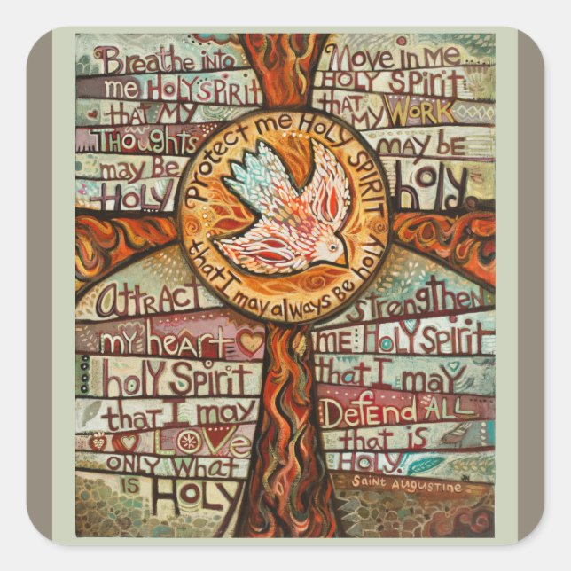 Prayer to the Holy Spirit Catholic Sticker (Front)