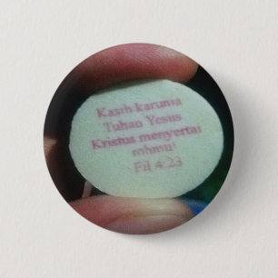 Prayer verses in the Buble 2 Inch Round Button