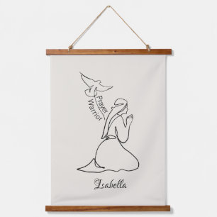 Prayer Warrior Design & Customize Name Hanging Tapestry