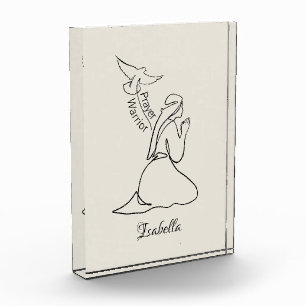 Prayer Warrior Design & Customize Name Photo Block