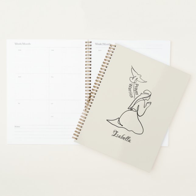 Prayer Warrior Design & Customize Name  Planner (Display)