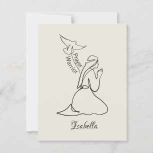 Prayer Warrior Design & Customize Name Postcard
