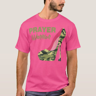 Prayer Warrior Faith Camo High Heels Christian T-Shirt