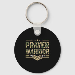 Prayer Warrior Jesus Christian Men Armour Of God S Keychain