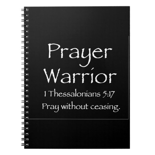Prayer Warrior Journal black (Front)
