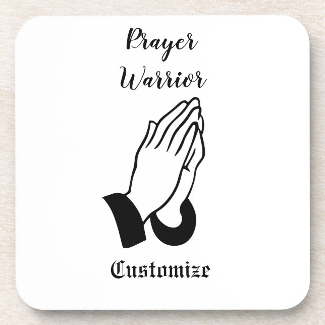 Prayer Warrior Praying Thunder_Cove Coaster (Front)