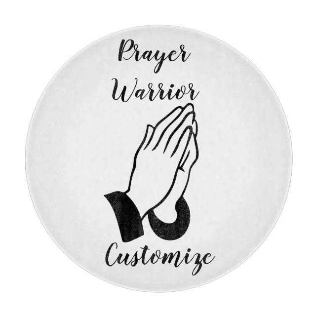 Prayer Warrior Praying Thunder_Cove Cutting Board (Front)