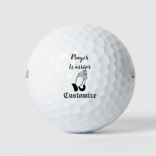 Prayer Warrior Praying Thunder_Cove Golf Balls