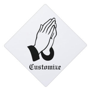 Prayer Warrior Praying Thunder_Cove Graduation Cap Topper