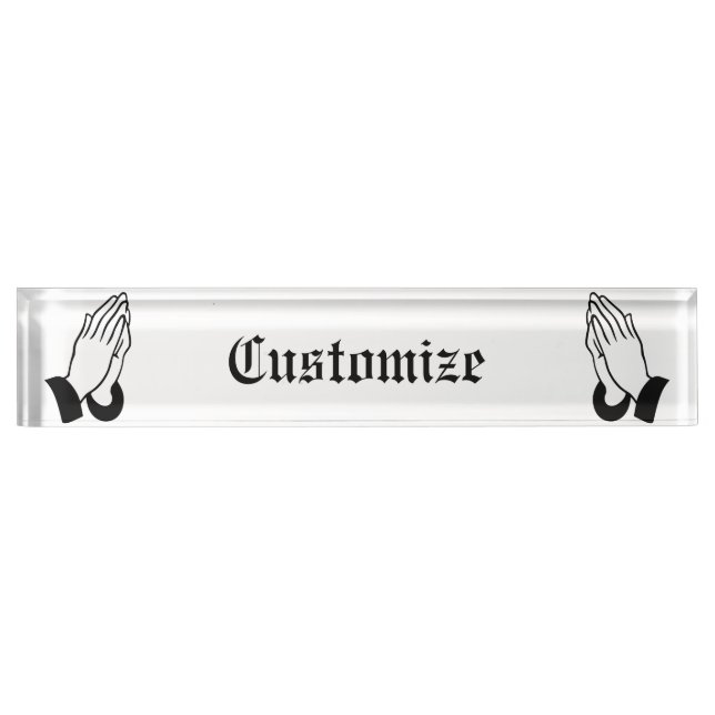 Prayer Warrior Praying Thunder_Cove Nameplate (Front)