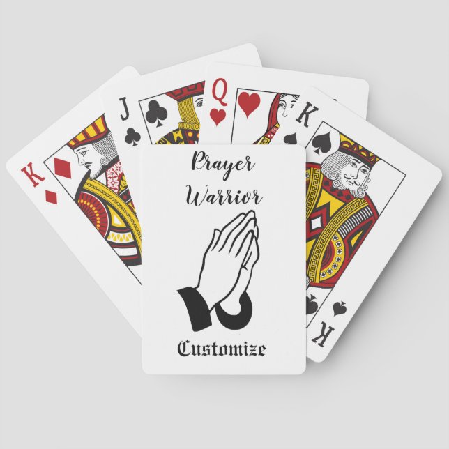 Prayer Warrior Praying Thunder_Cove Playing Cards (Back)