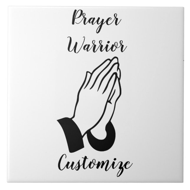Prayer Warrior Praying Thunder_Cove Tile (Front)