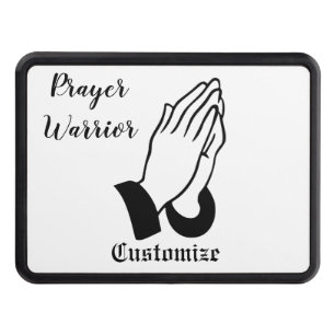 Prayer Warrior Praying Thunder_Cove Trailer Hitch Cover