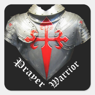 Prayer Warrior Square Sticker