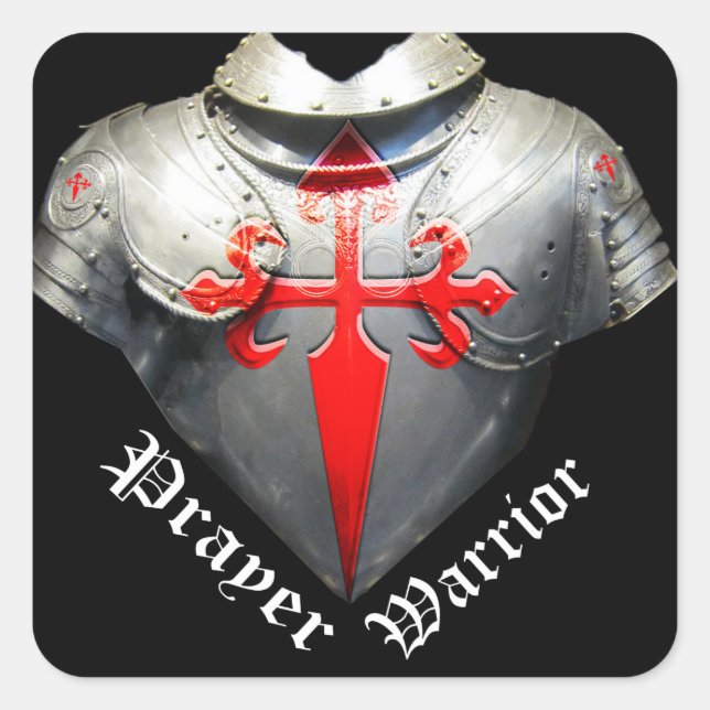 Prayer Warrior Square Sticker (Front)