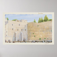 Prayer, Western Wall KOTEL Jerusalem Old City Art