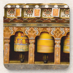 Prayer Wheels, Mani Wheel at Trongsa Dzong, Coaster