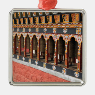 Prayer Wheels of the central square in Thimphu Metal Ornament