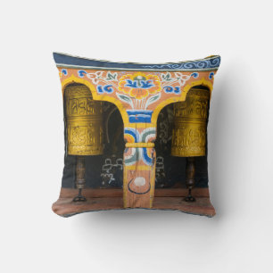 Prayer Wheels Throw Pillow