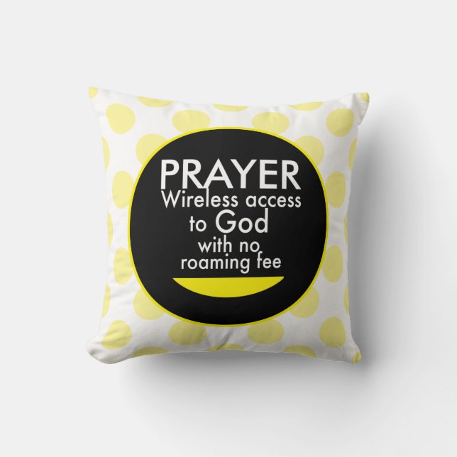 Prayer - Wireless Throw Pillow (Front)