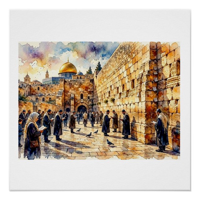 Prayers at the Western Wall,  Poster (Front)