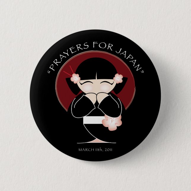Prayers for Japan Button (Front)