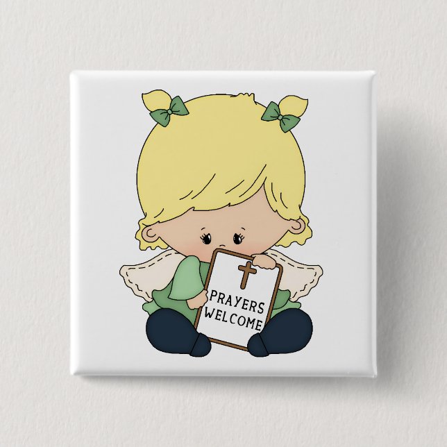 Prayers - Square Button (Front)