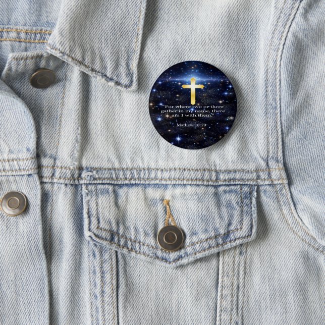 Praying 2 Inch Round Button (In Situ)