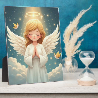 praying angel plaque