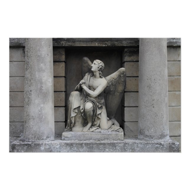 Praying Angel Sculpture Poster (Front)