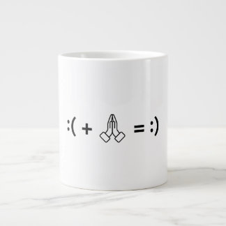 Praying Can Change My Mood - Christian Faith Large Coffee Mug