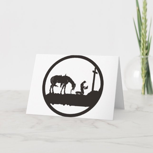 praying cowboy card (Front)