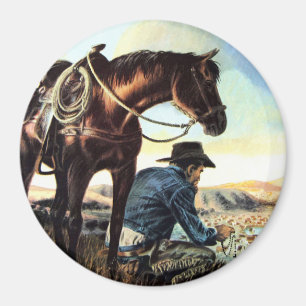 Praying Cowboy Magnet