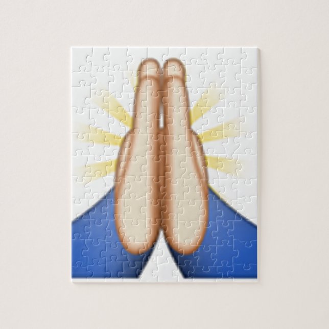 praying emoji jigsaw puzzle (Vertical)