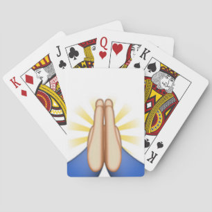 praying emoji playing cards