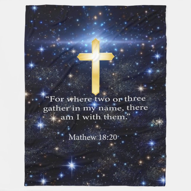 Praying Fleece Blanket (Front)