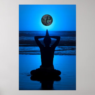 Praying for the earth poster