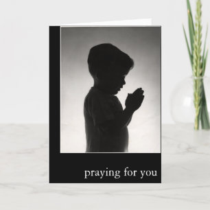 Praying for you Greeting Card Bible verse card