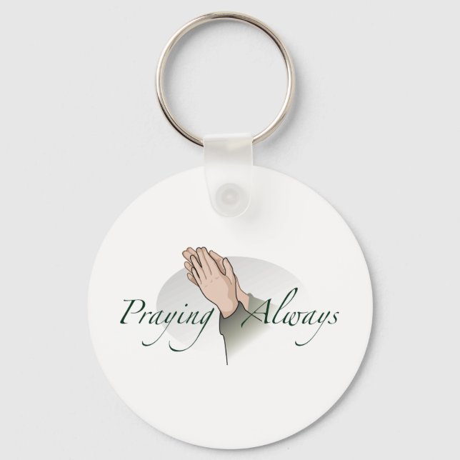 praying hands 4 keychain (Front)