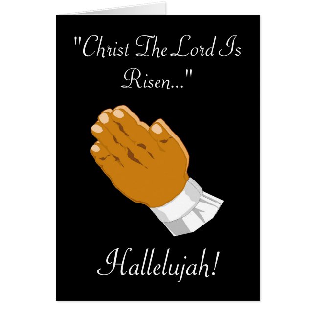 Praying Hands Child Christ The Lord Is Risen I (Front)