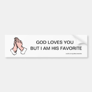 Praying Hands God Bumper sticker