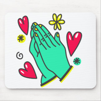 Praying Hands I WhtBkg I  Mouse Pad