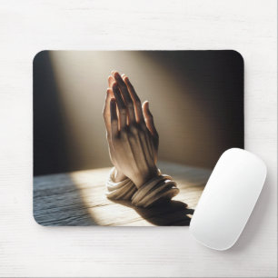 Praying Hands In Sunshine Mouse Pad