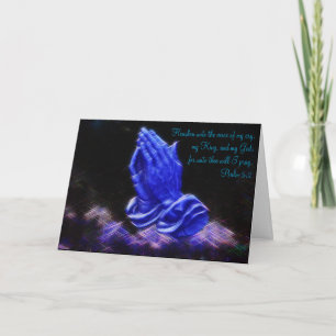 Praying Hands Inspirational Greeting Card