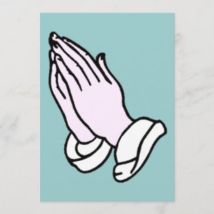 Praying Hands Invitation