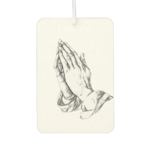 Praying hands outline air freshener