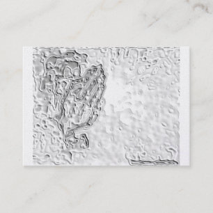 Praying Hands Pearl Business Card