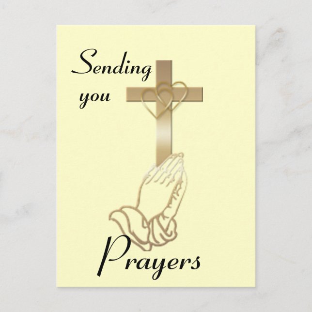 Praying Hands Postcard (Front)