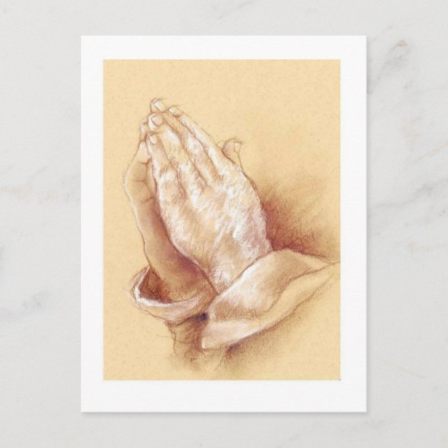 Praying Hands Postcard (Front)