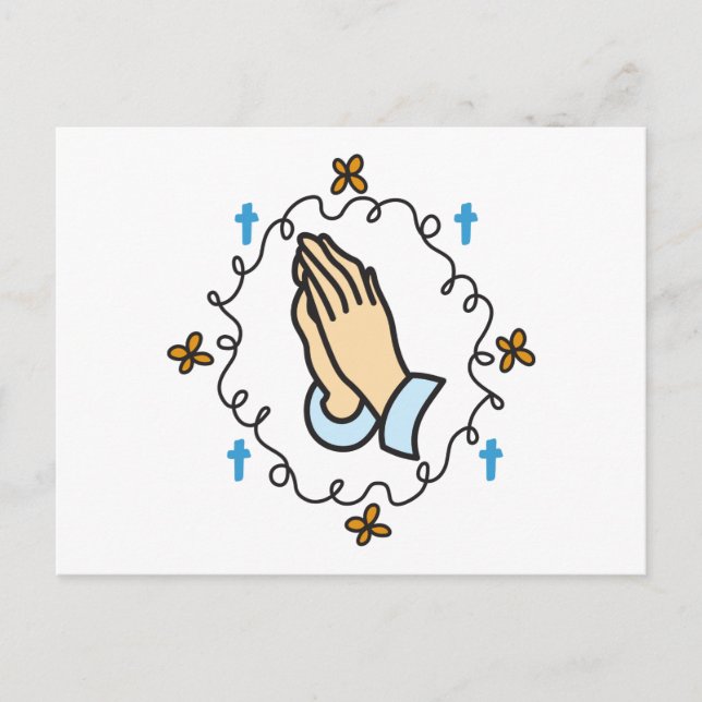 Praying Hands Postcard (Front)
